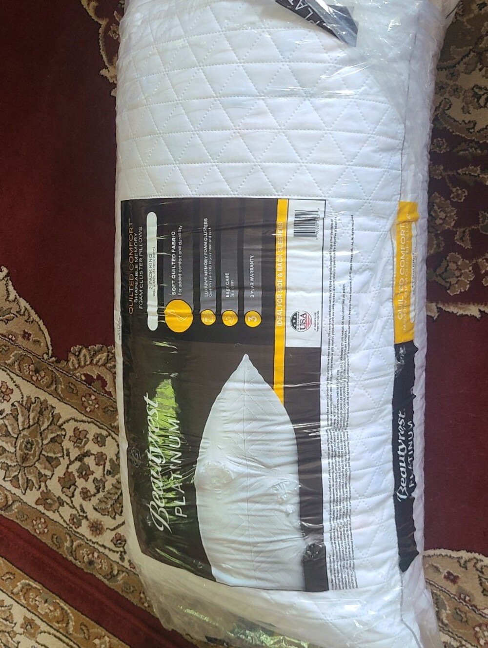 (Ew)Beautyrest Platinum Quilted Pillow - 2pack